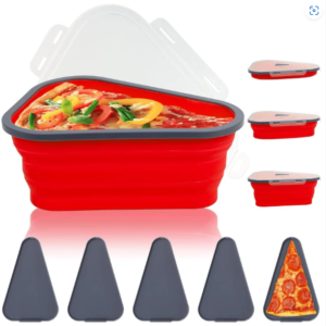 Pizza Storage Container – Expandable Silicone Box with 5 Trays | Tidy Table
