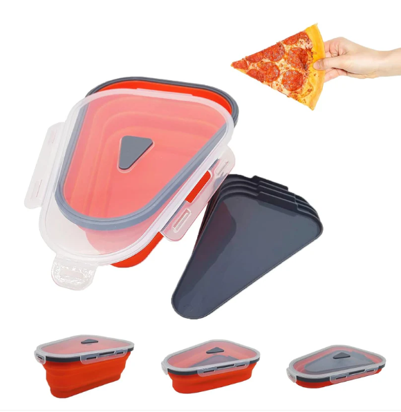 Pizza Storage Container – Expandable Silicone Box with 5 Trays | Tidy Table