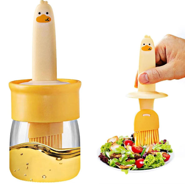 Oil Dispenser Bottle – 2-in-1 with Silicone Brush | Own Hydrate