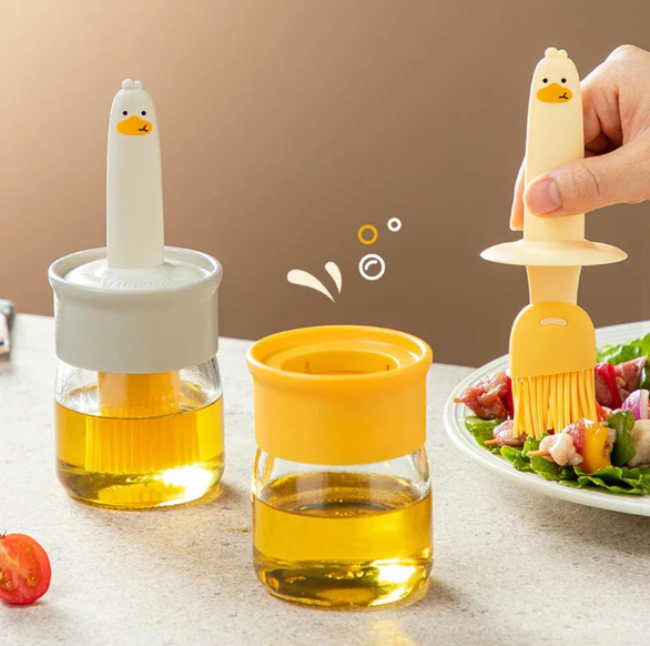 Oil Dispenser Bottle – 2-in-1 with Silicone Brush | Own Hydrate