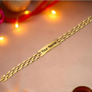 Gold-Plated Personalized Name Bracelet – Custom Engraved Gift