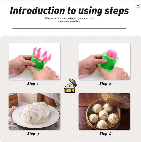 Momos Maker – Plastic Mold & Filling Spoon for Dumplings | ChefAura