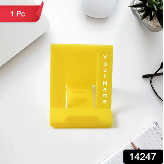 Plastic Mobile Phone Stand – Adjustable Foldable Desk Holder - Image 2