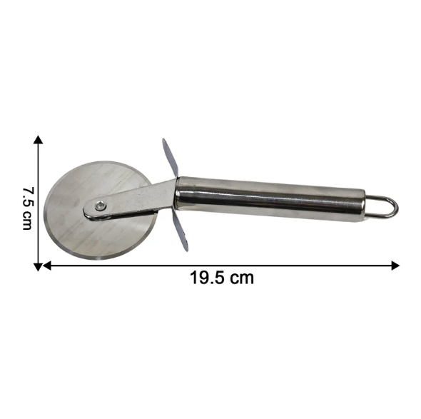Stainless Steel Pizza Cutter – Sharp Rotary Blade & Ergonomic Handle