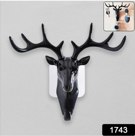 Deer Head Wall Hook – Self-Adhesive & Decorative | Styleva - Image 2