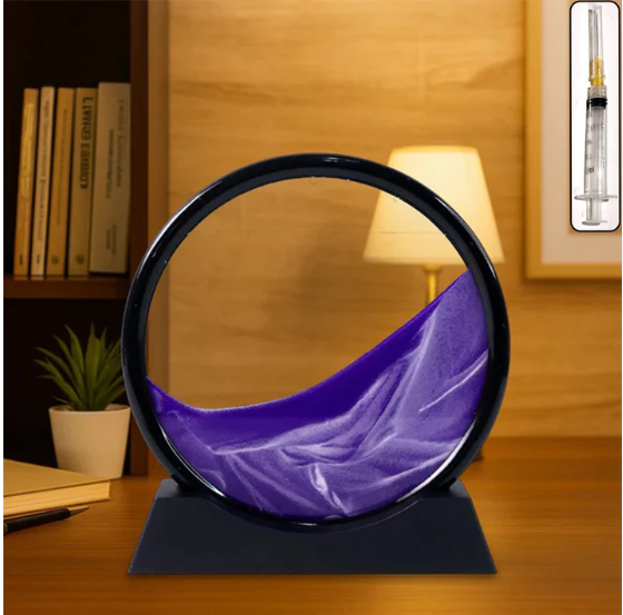 Moving Sand Art – Round Liquid Motion Decor | Styleva