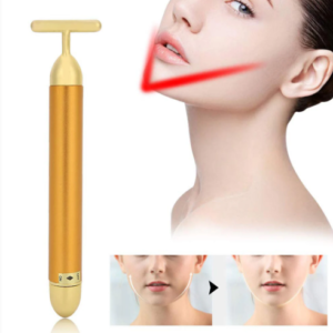 Vibrating Face Massager – Golden Energy for Radiant Skin | Velvet Wellness