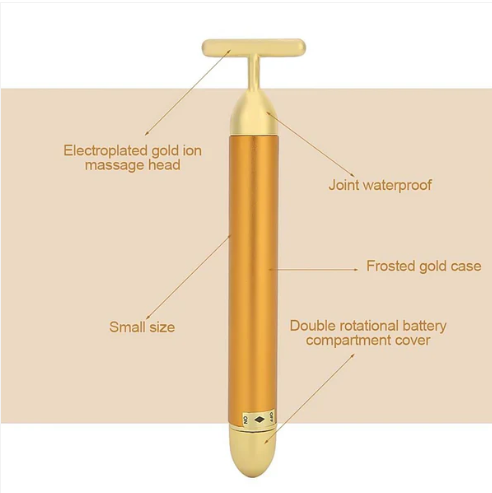 Vibrating Face Massager – Golden Energy for Radiant Skin | Velvet Wellness - Image 5
