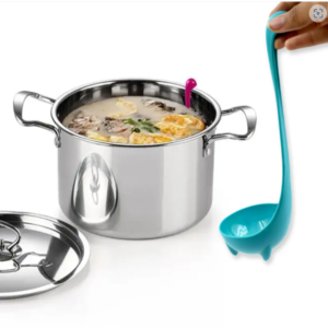 Silicone Soup Spoon – Multifunctional Strainer & Ladle | Quickslice