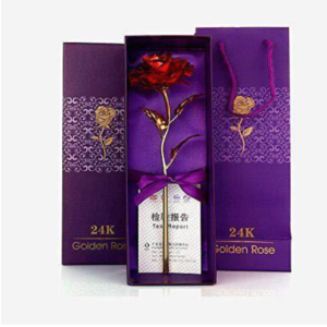 Artificial Golden Rose – 24K Plated Everlasting Gift | Styleva