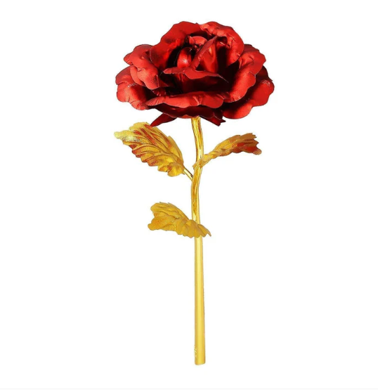 Artificial Golden Rose – 24K Plated Everlasting Gift | Styleva - Image 4