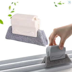 Window Groove Cleaning Brush – Slim Crevice Cleaner | Velvet Wipe
