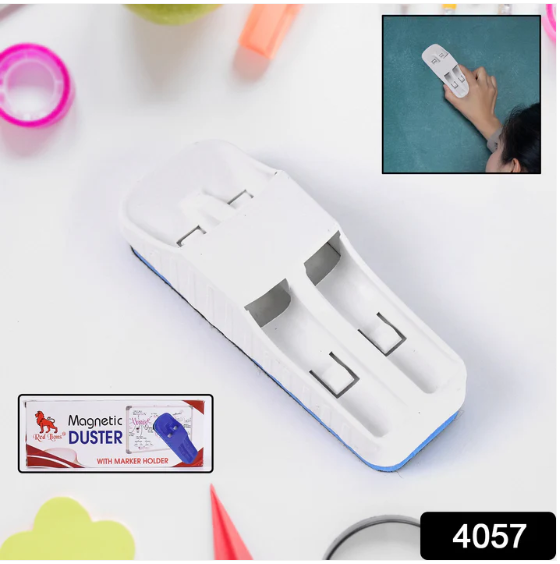 Magnetic Duster – Dual Marker Holder & Lightweight | Deskura