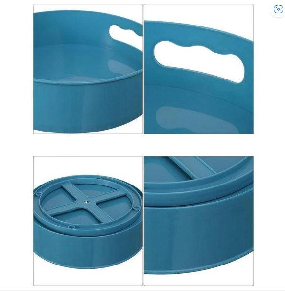 Rotating Kitchen Organizer – 360° Storage Turntable | DeoDap