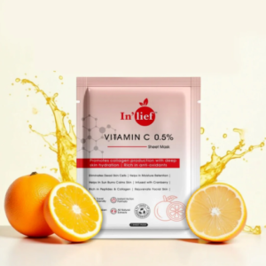 Vitamin C Facial Sheet Mask – Hydrating & Brightening Glow