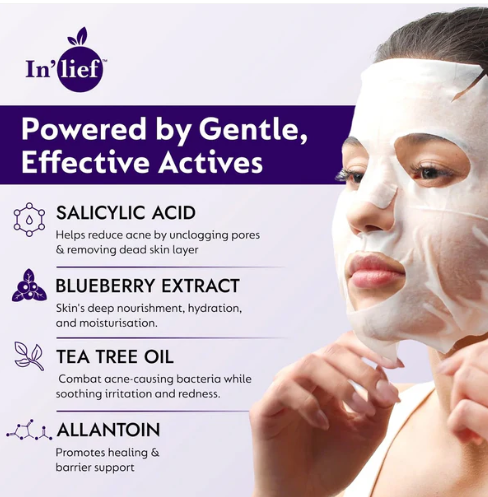 Salicylic Acid 1% Sheet Mask – Clarifies & Refines Pores