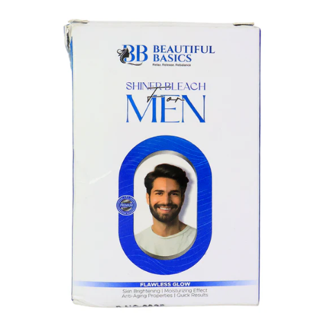 Men's Skin Bleach – Brightening Lotion & Activator Powder Set (200 gm) by Beautiful Basics
