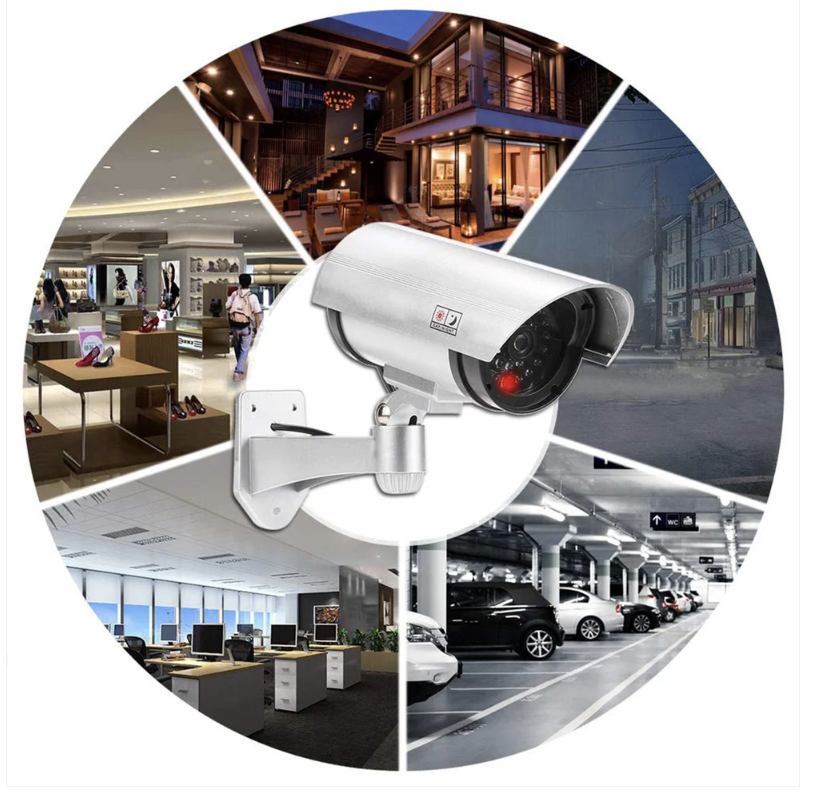 Dummy Security Camera – Outdoor Fake CCTV with LED | AutoSafeo