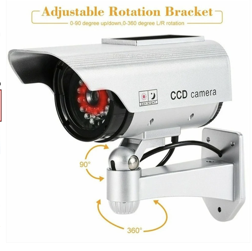 Dummy Security Camera – Outdoor Fake CCTV with LED | AutoSafeo