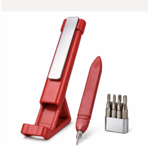 Multi-Function Pen – 4-in-1 Phone Holder & Screwdriver Set | Velvet Wipe