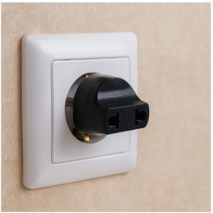 2 Pin Plug Adapter – Universal to Indian Sockets | Deodap