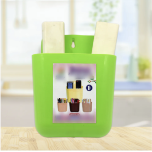 Wall Holder – 2-Section Mobile, Remote & Brush Organizer | GlimmerHome by GlimmerHome