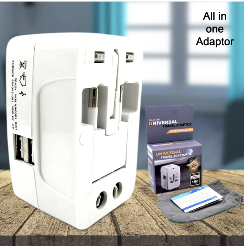 Universal Travel Adapter – All-in-One Worldwide Plug | Poravar