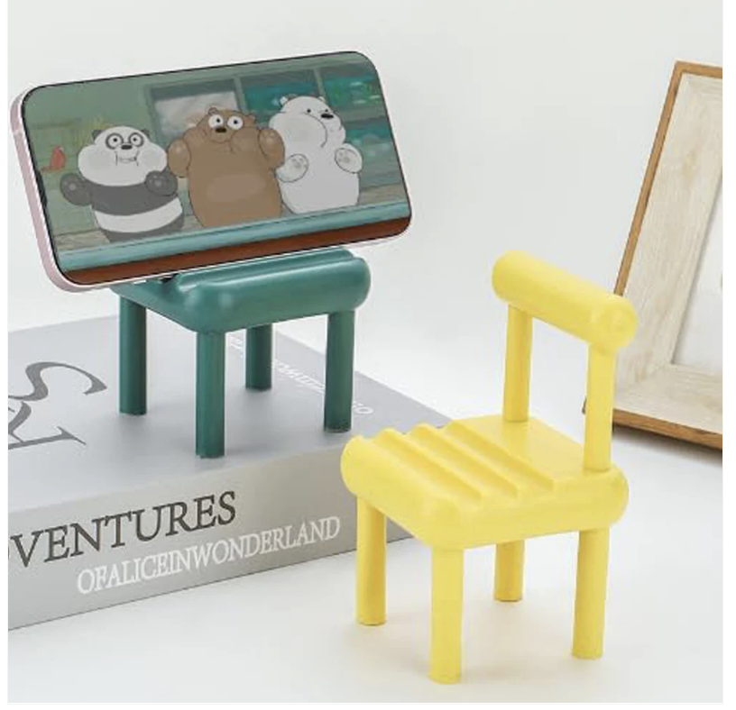Mini Chair Phone Stand – Cute Wooden Desk Holder | Gambit