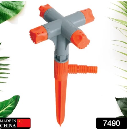 Garden Sprinkler – 360° Rotating Adjustable 4-Arm | Grow Garden Tools - Image 2