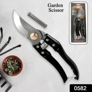 Garden Shears – High Carbon Steel Blades, Non-Slip Grip | Velvet Wipe