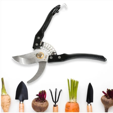 Garden Shears – High Carbon Steel Blades, Non-Slip Grip | Velvet Wipe