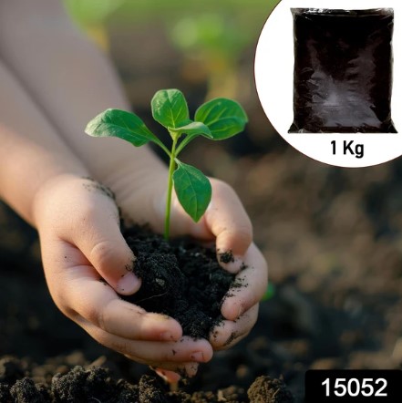 Organic Vermicompost – 1 KG Black Soil Manure for Plants | Grow Vanta - Image 4