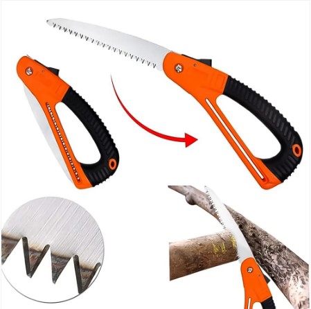 Folding Pruning Saw – 15 Inch Mini Garden Tool | Indo Glow