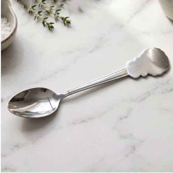 Stainless Steel Dinner Spoon – Elegant Carved Handle for Dining - Image 3
