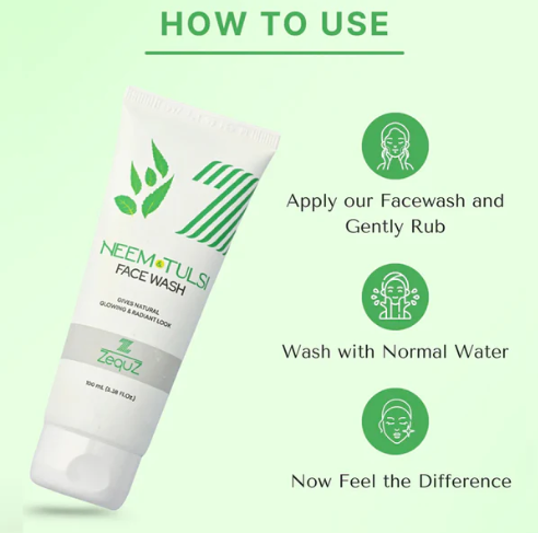Neem & Tulsi Face Wash – Purifying Oil Control Cleanser