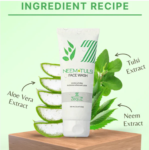 Neem & Tulsi Face Wash – Purifying Oil Control Cleanser - Image 4