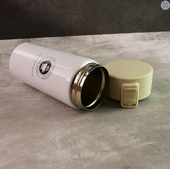 Vacuum Insulated Coffee Flask – 400ML Stainless Steel Travel Mug