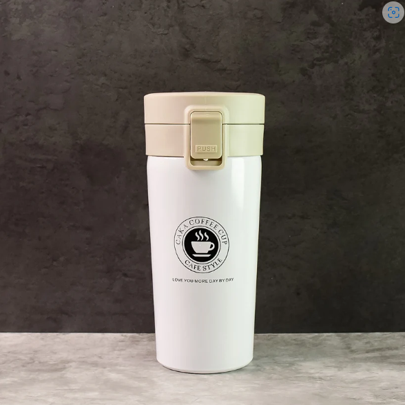 Vacuum Insulated Coffee Flask – 400ML Stainless Steel Travel Mug