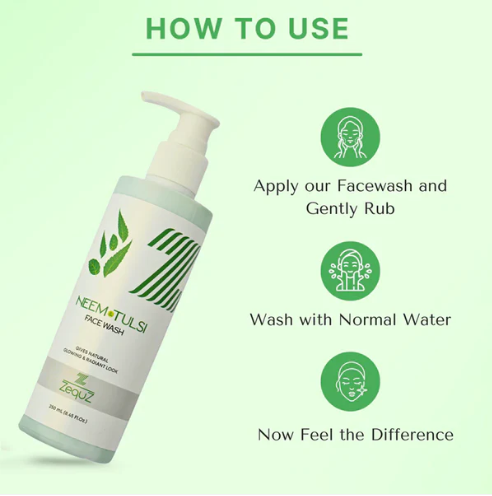 Neem & Tulsi Face Wash – Gentle Purifying Cleanser 250ml - Image 4
