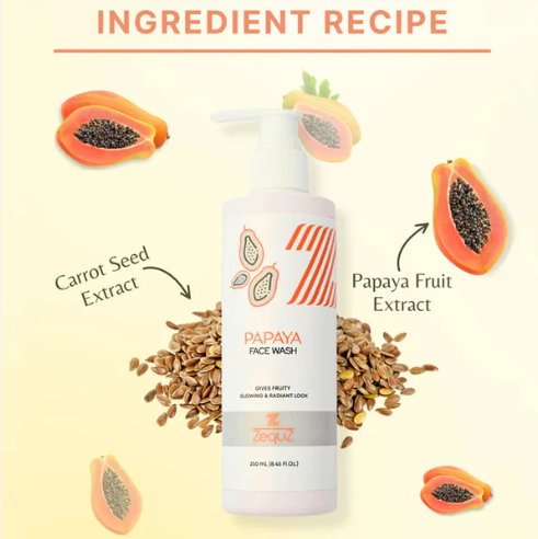 Papaya Face Wash – Gentle Brightening Daily Cleanser 250 ml - Image 4
