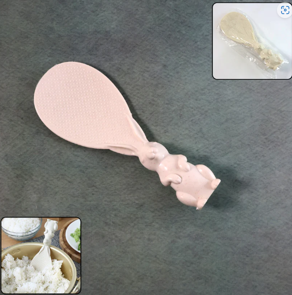 Bunny Handle Rice Serving Spoon – Non-Stick & Ergonomic Grip