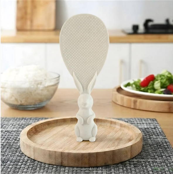 Bunny Handle Rice Serving Spoon – Non-Stick & Ergonomic Grip