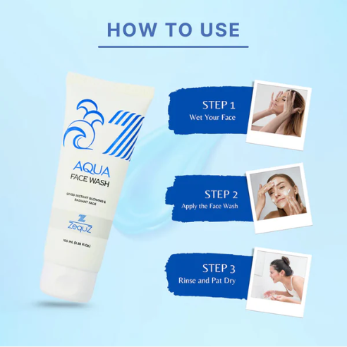 Aqua Face Wash – Hydrating 100ml Daily Cleanser