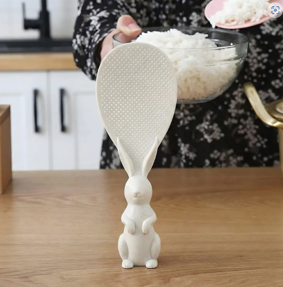 Bunny Handle Rice Serving Spoon – Non-Stick & Ergonomic Grip