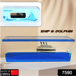 Floating Water Cruiser Ship Ornament – Calming Desk Decor | JubileeJoy