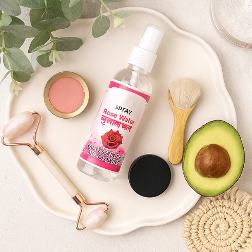 Rose Water Spray – Hydrating Facial Toner for Glowing Skin