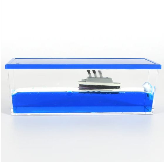 Floating Water Cruiser Ship Ornament – Calming Desk Decor | JubileeJoy - Image 5