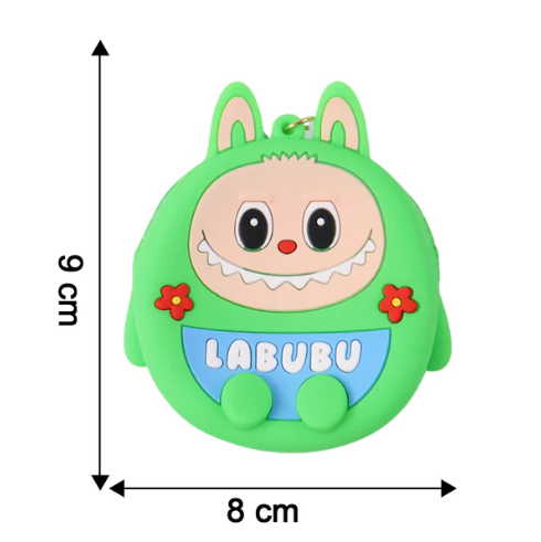 Cartoon Coin Pouch with Keychain – Cute & Compact Organizer - Image 3