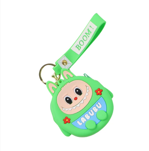Cartoon Coin Pouch with Keychain – Cute & Compact Organizer - Image 4