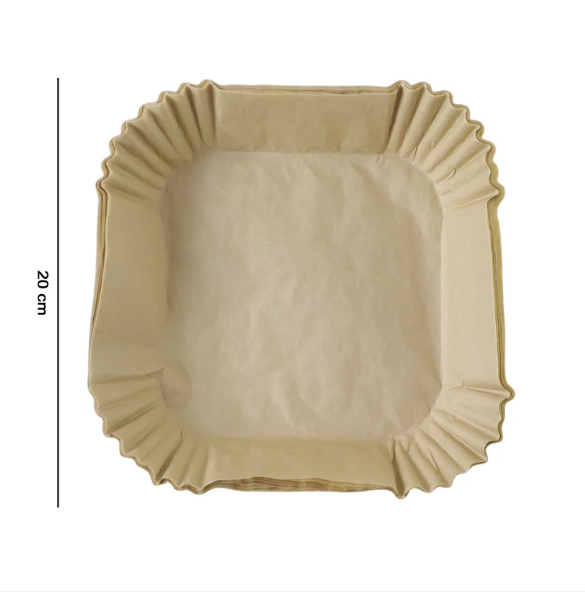 Square Disposable Paper Air Fryer Liners – Non-Stick & Easy-to-Clean